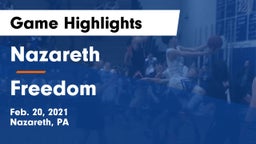 Nazareth  vs Freedom  Game Highlights - Feb. 20, 2021