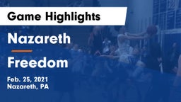 Nazareth  vs Freedom  Game Highlights - Feb. 25, 2021