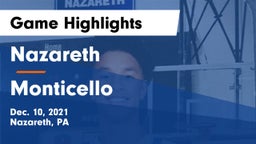 Nazareth  vs Monticello  Game Highlights - Dec. 10, 2021