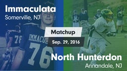 Matchup: Immaculata High vs. North Hunterdon  2016