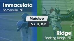Matchup: Immaculata High vs. Ridge  2016