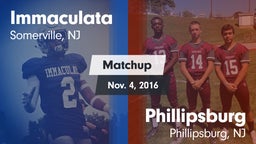 Matchup: Immaculata High vs. Phillipsburg  2016