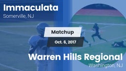 Matchup: Immaculata vs. Warren Hills Regional  2017