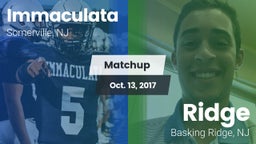 Matchup: Immaculata vs. Ridge  2017