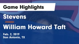 Stevens  vs William Howard Taft  Game Highlights - Feb. 2, 2019