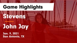 Stevens  vs John Jay  Game Highlights - Jan. 9, 2021