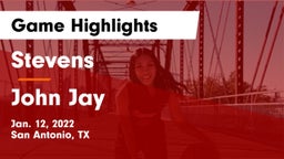 Stevens  vs John Jay  Game Highlights - Jan. 12, 2022