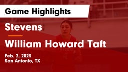 Stevens  vs William Howard Taft  Game Highlights - Feb. 2, 2023