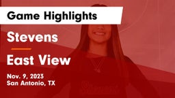 Stevens  vs East View  Game Highlights - Nov. 9, 2023