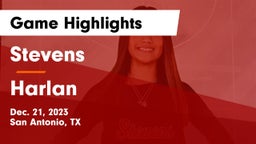 Stevens  vs Harlan  Game Highlights - Dec. 21, 2023