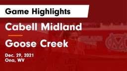 Cabell Midland  vs Goose Creek  Game Highlights - Dec. 29, 2021