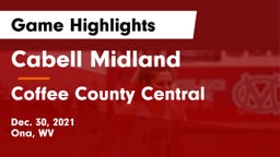 Cabell Midland  vs Coffee County Central  Game Highlights - Dec. 30, 2021