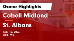 Cabell Midland  vs St. Albans  Game Highlights - Feb. 10, 2023