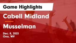 Cabell Midland  vs Musselman  Game Highlights - Dec. 8, 2023