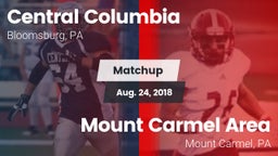 Matchup: Central Columbia vs. Mount Carmel Area  2018