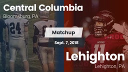 Matchup: Central Columbia vs. Lehighton  2018