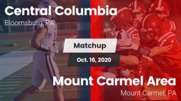 Matchup: Central Columbia vs. Mount Carmel Area  2020