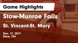 Stow-Munroe Falls  vs St. Vincent-St. Mary  Game Highlights - Dec. 17, 2017