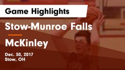 Stow-Munroe Falls  vs McKinley  Game Highlights - Dec. 30, 2017