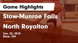 Stow-Munroe Falls  vs North Royalton  Game Highlights - Jan. 23, 2018