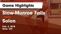 Stow-Munroe Falls  vs Solon  Game Highlights - Feb. 6, 2018