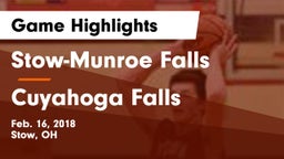 Stow-Munroe Falls  vs Cuyahoga Falls  Game Highlights - Feb. 16, 2018