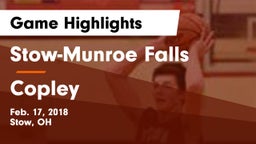 Stow-Munroe Falls  vs Copley  Game Highlights - Feb. 17, 2018