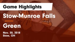 Stow-Munroe Falls  vs Green Game Highlights - Nov. 30, 2018