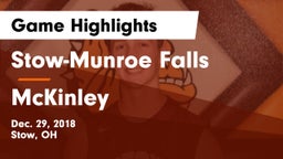 Stow-Munroe Falls  vs McKinley  Game Highlights - Dec. 29, 2018