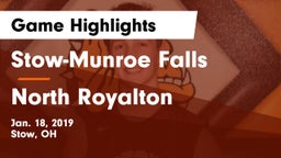 Stow-Munroe Falls  vs North Royalton  Game Highlights - Jan. 18, 2019