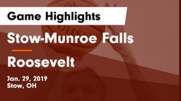 Stow-Munroe Falls  vs Roosevelt  Game Highlights - Jan. 29, 2019