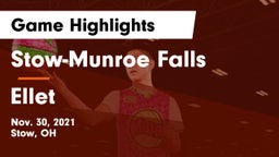 Stow-Munroe Falls  vs Ellet  Game Highlights - Nov. 30, 2021