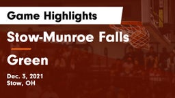 Stow-Munroe Falls  vs Green  Game Highlights - Dec. 3, 2021