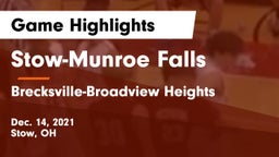 Stow-Munroe Falls  vs Brecksville-Broadview Heights  Game Highlights - Dec. 14, 2021