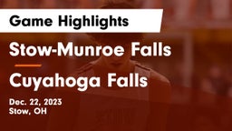 Stow-Munroe Falls  vs Cuyahoga Falls  Game Highlights - Dec. 22, 2023