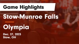 Stow-Munroe Falls  vs Olympia  Game Highlights - Dec. 27, 2023