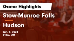 Stow-Munroe Falls  vs Hudson  Game Highlights - Jan. 5, 2024