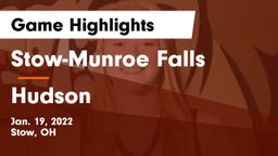 Stow-Munroe Falls  vs Hudson  Game Highlights - Jan. 19, 2022