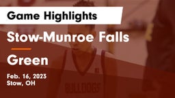 Stow-Munroe Falls  vs Green  Game Highlights - Feb. 16, 2023