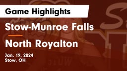 Stow-Munroe Falls  vs North Royalton  Game Highlights - Jan. 19, 2024