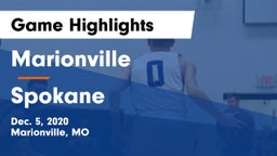 Marionville  vs Spokane Game Highlights - Dec. 5, 2020