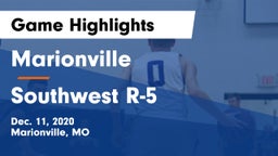 Marionville  vs Southwest R-5  Game Highlights - Dec. 11, 2020