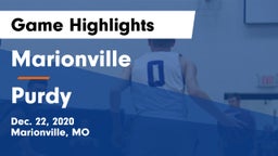 Marionville  vs Purdy  Game Highlights - Dec. 22, 2020