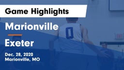 Marionville  vs Exeter  Game Highlights - Dec. 28, 2020