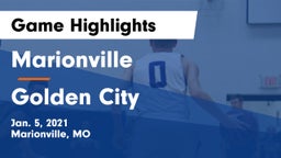 Marionville  vs Golden City   Game Highlights - Jan. 5, 2021