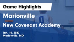 Marionville  vs New Covenant Academy  Game Highlights - Jan. 10, 2022
