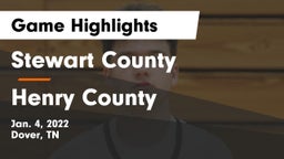 Stewart County  vs Henry County  Game Highlights - Jan. 4, 2022