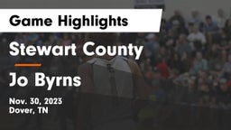 Stewart County  vs Jo Byrns  Game Highlights - Nov. 30, 2023