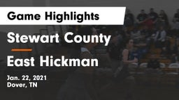 Stewart County  vs East Hickman  Game Highlights - Jan. 22, 2021