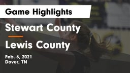 Stewart County  vs Lewis County  Game Highlights - Feb. 6, 2021